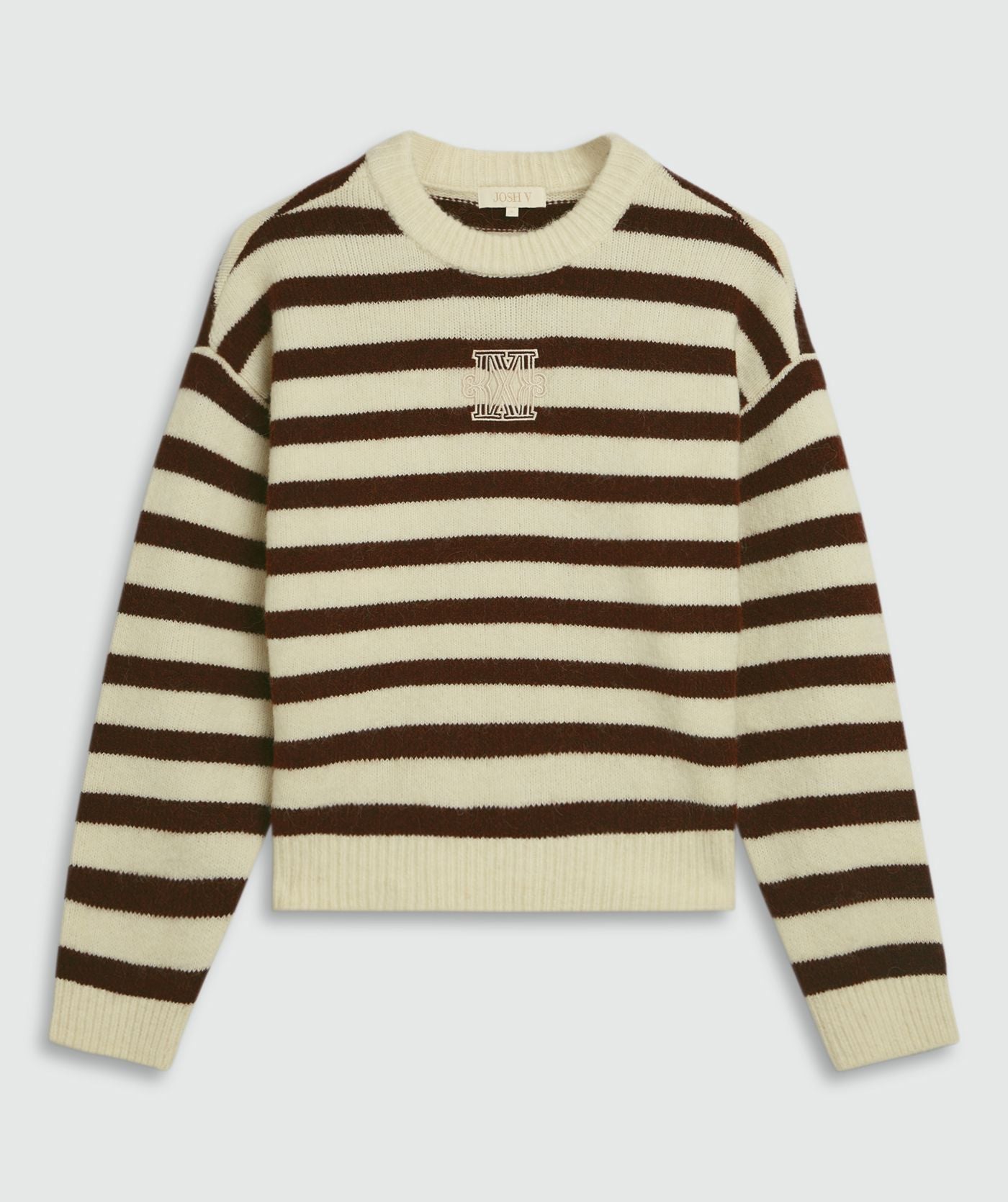 Josh V | Ize Oversized Trui - Brown Stripe