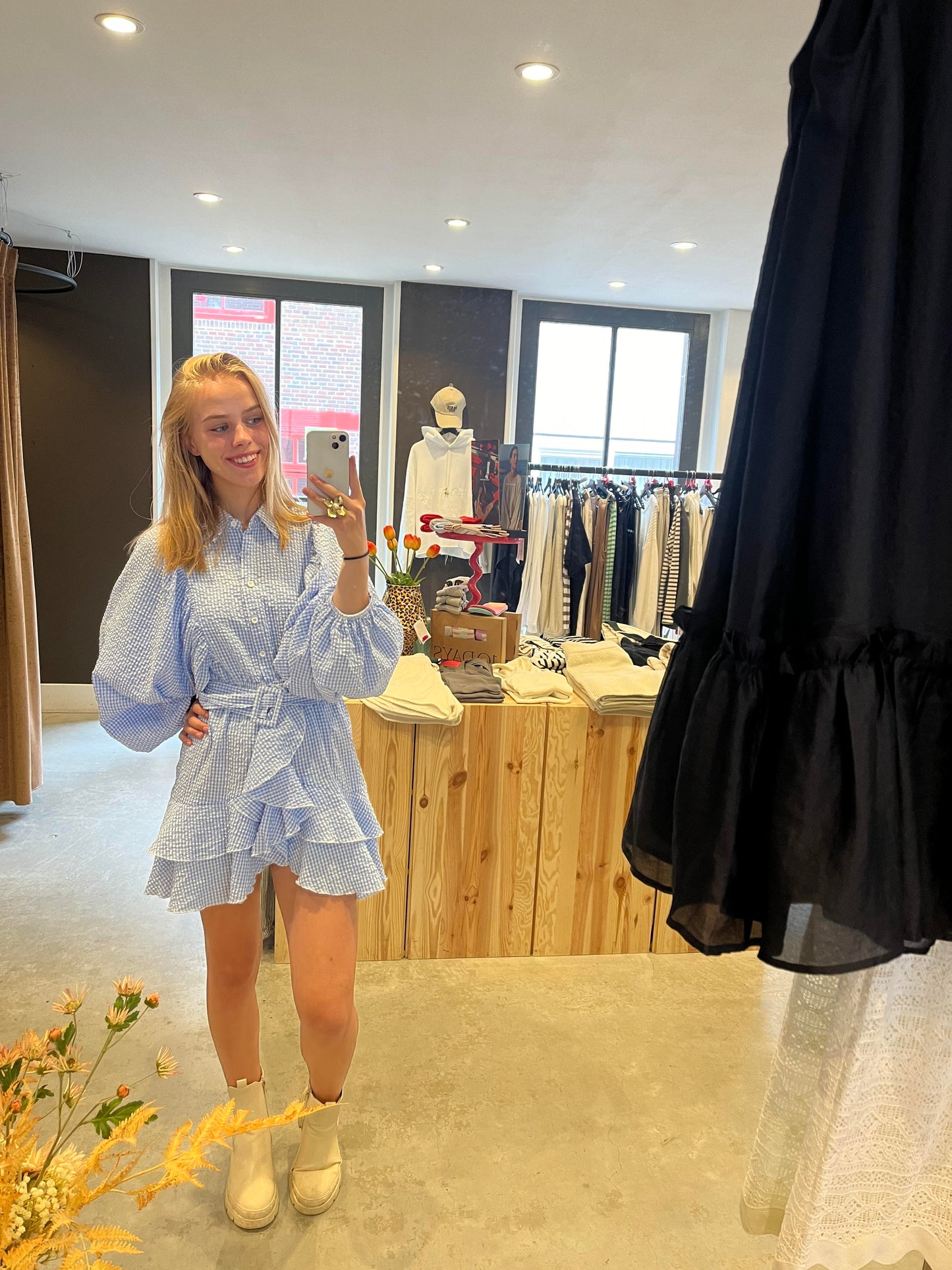 Fí | Blue Squared Dress