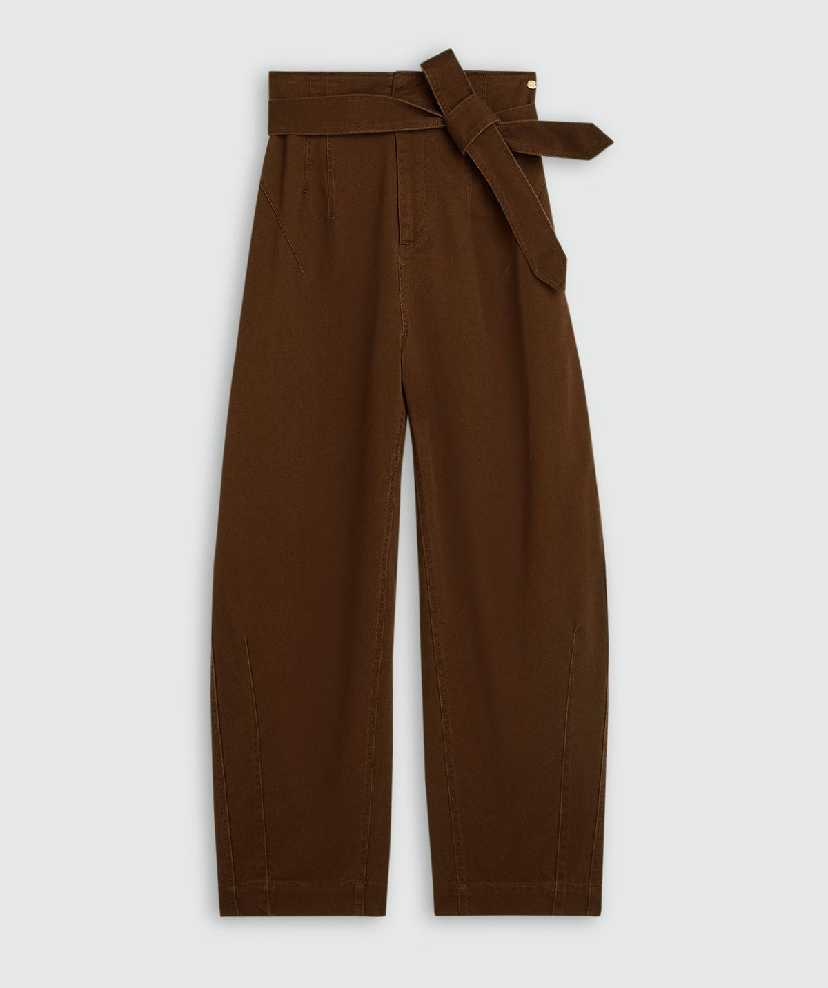 Josh V | Kian High Rise Balloon Fit Broek - Brown