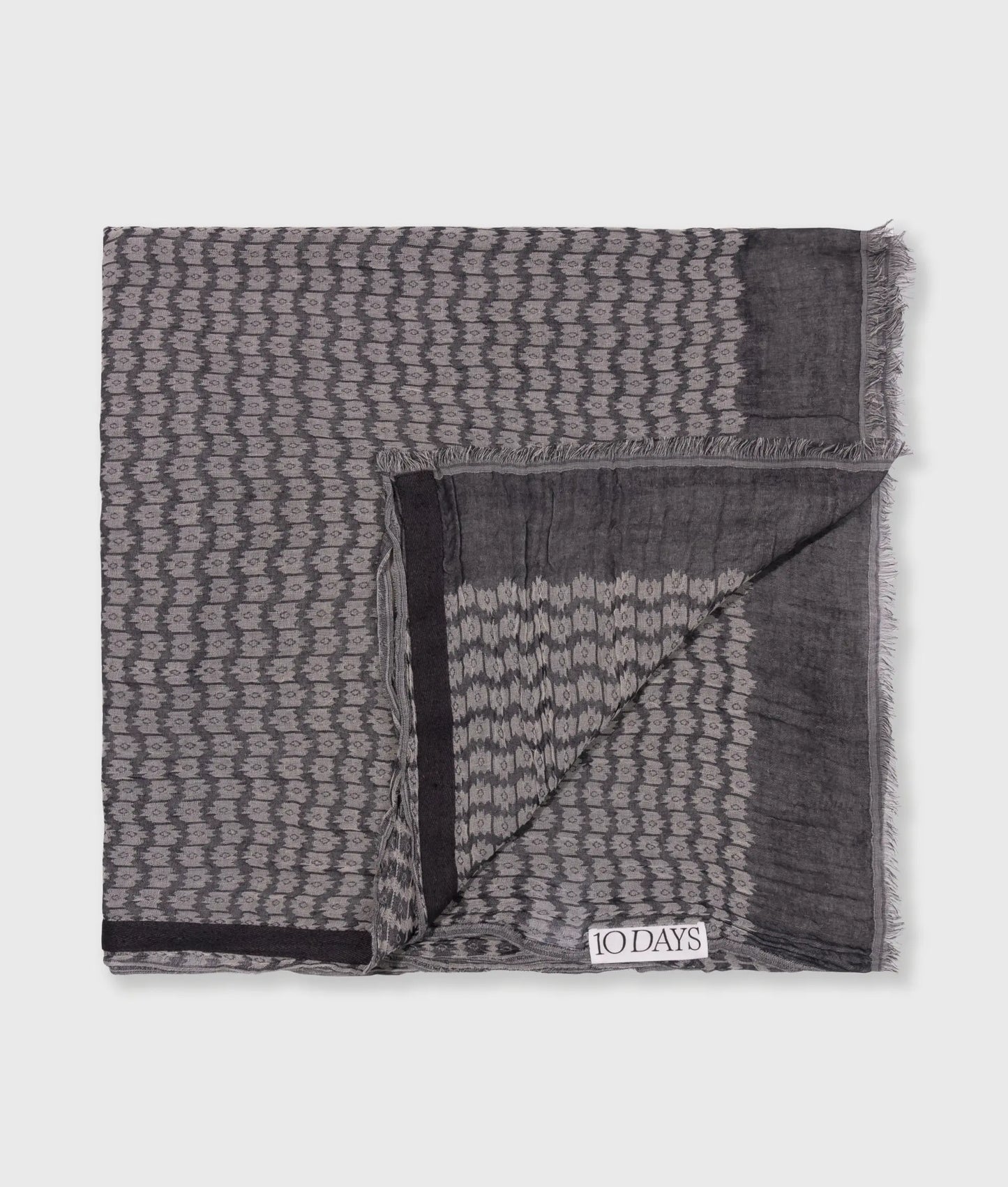 10DAYS | Scarf Ikat - Dark Navy