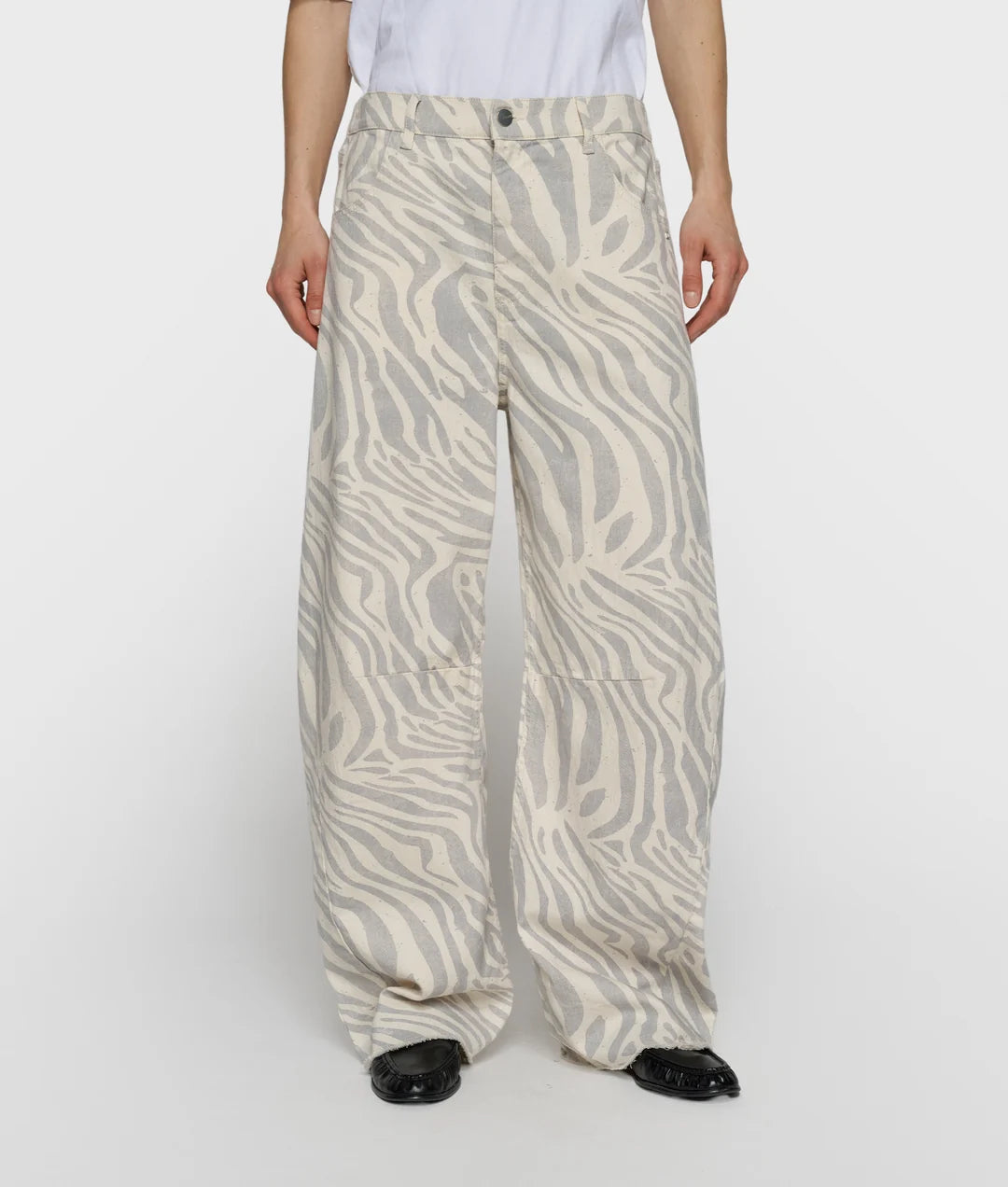 10DAYS | Western pants zebra - ecru