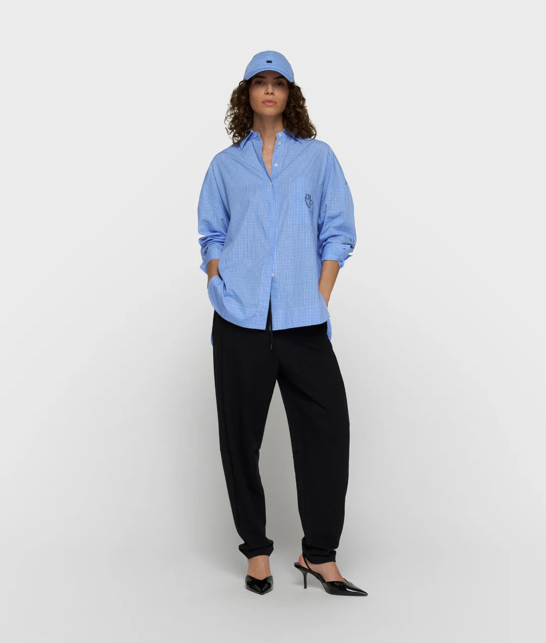 10DAYS | Long Sleeve Shirt Check - ultramarine