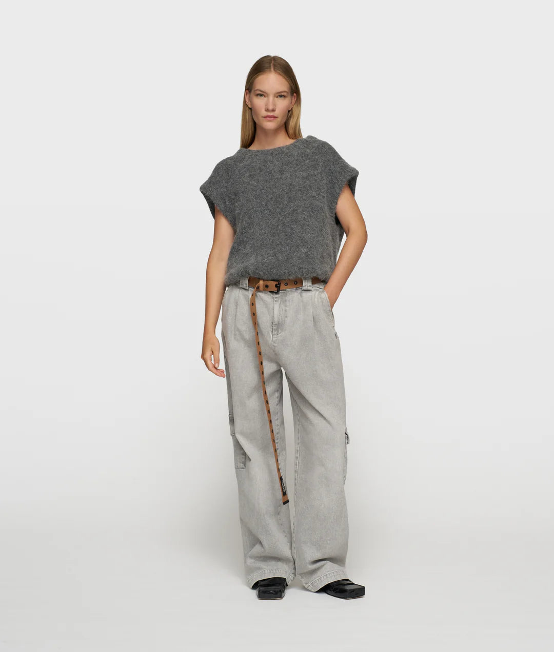10DAYS | Ballon Hairy Knit Top - Antra Mele