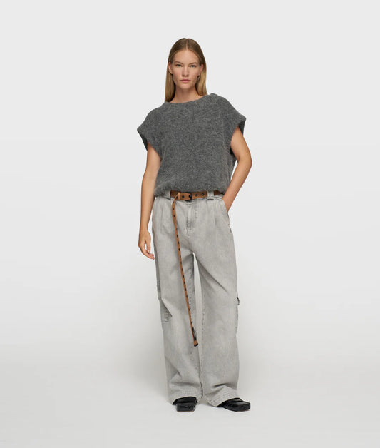 10DAYS | Ballon Hairy Knit Top - Antra Mele