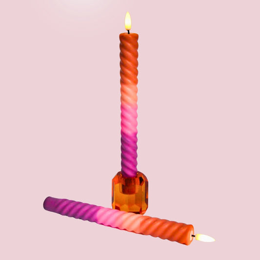 FÍ Dokkum | LED Swirl Candle Sunset - Per Stuk