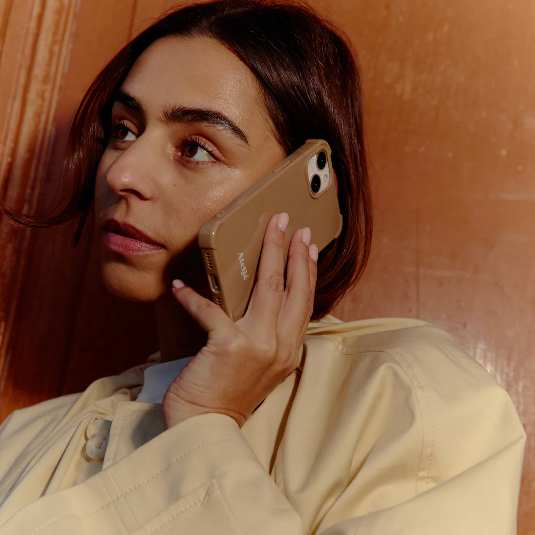Ateljé | Caramel Recycled IPhone Case - No Rings