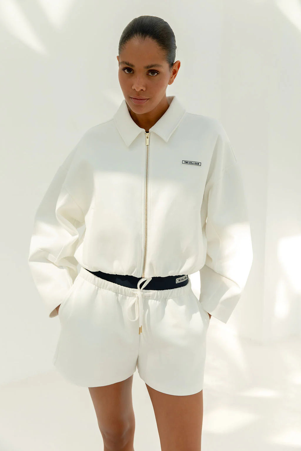 The Lola Club | Millie Zip Through - Crispy White