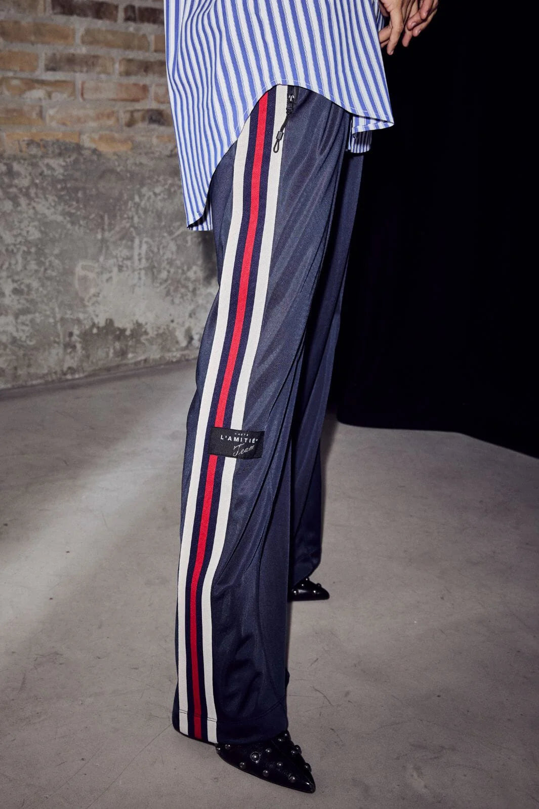 Haute L'Amitié | Baggy RN Track Pants - Navy (HL10481)