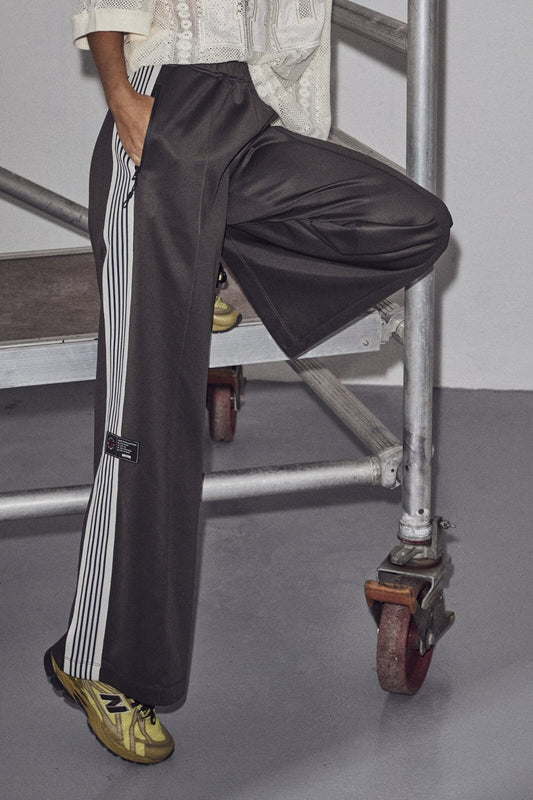Haute L'Amitié | Baggy Track Tall Pants - Dark Grey (HL10018)