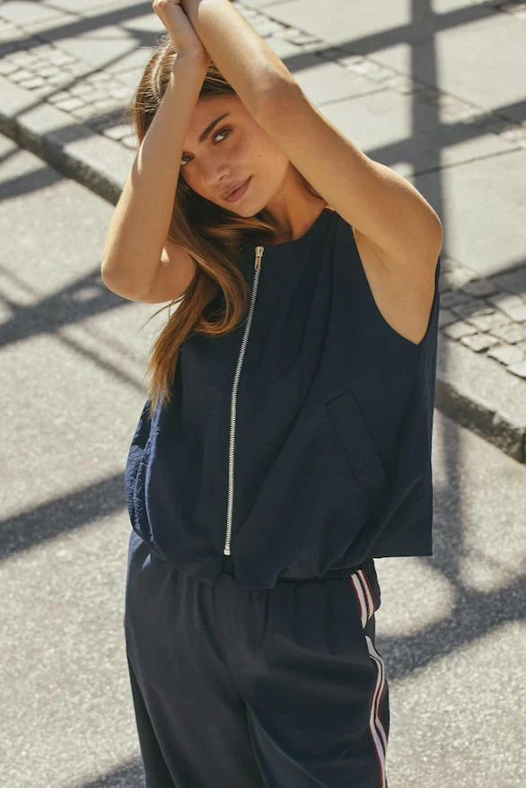 Co'Couture | Minguscc Balloon Vest - Navy (30358)