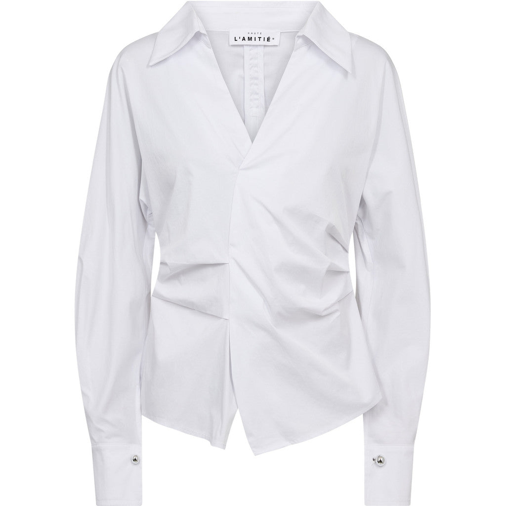 Haute L'Amitié | Bell Zip Ball Shirt - White (HL10755)