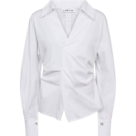Haute L'Amitié | Bell Zip Ball Shirt - White (HL10755)