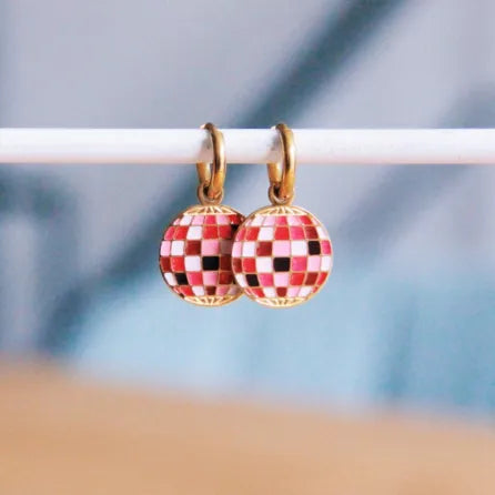 Bazou | RVS Creolen Met Disco Bal
