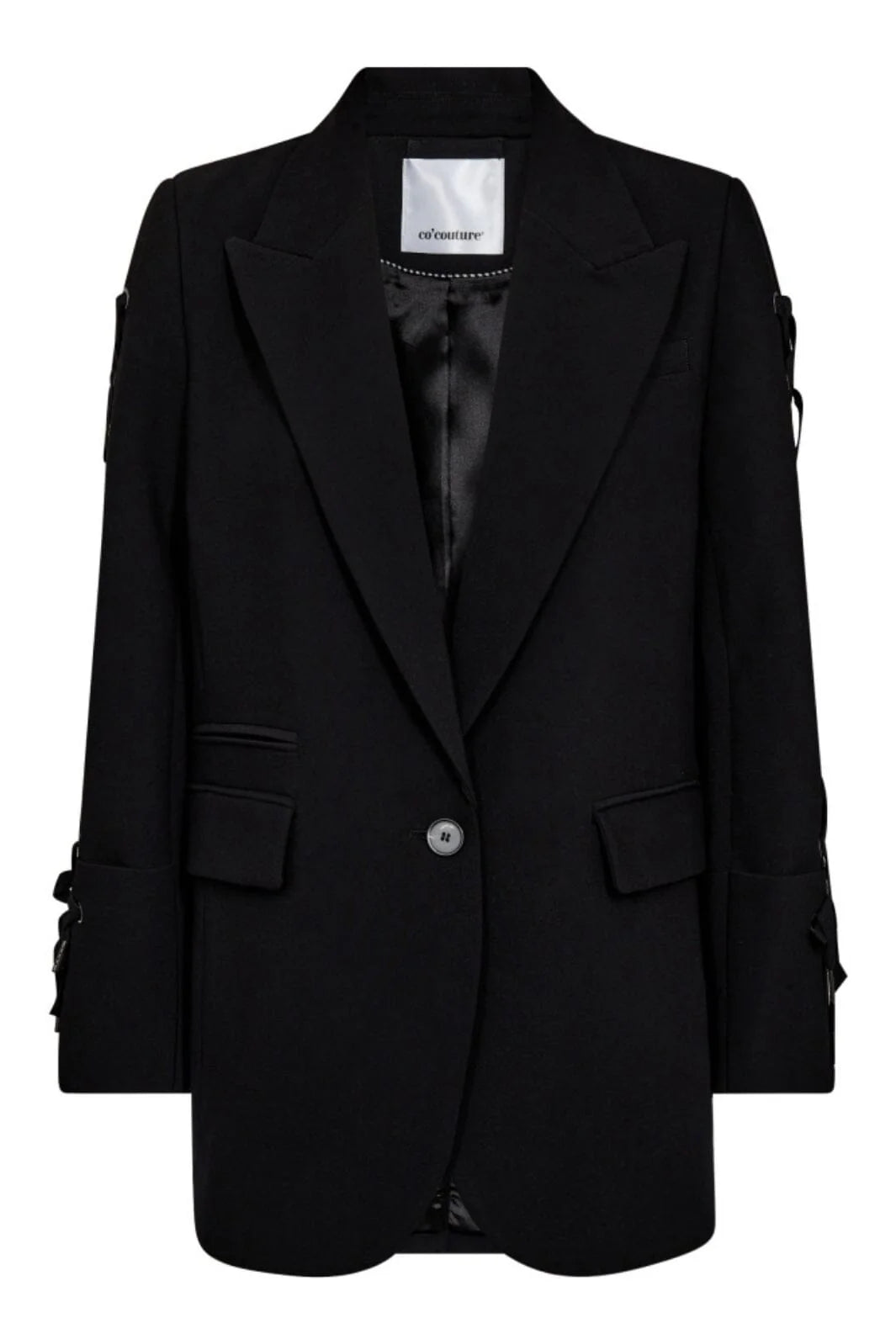 Co'Couture | Volacc Eyelet Blazer - Black (30284)