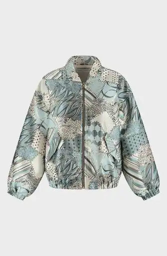 Amaya Amsterdam |  Fanny Jacket - Multi Print Blue
