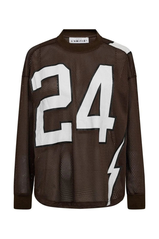 Haute L'Amitié | American Football Ls Tee - Mocca (HL10049)