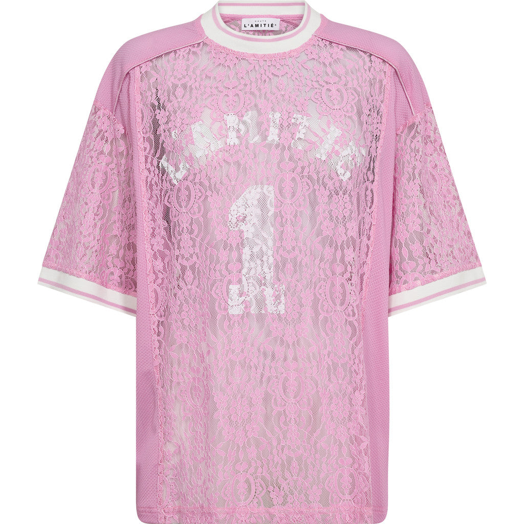 Haute L'Amitié | Lace Football Tee - Roze HL10001