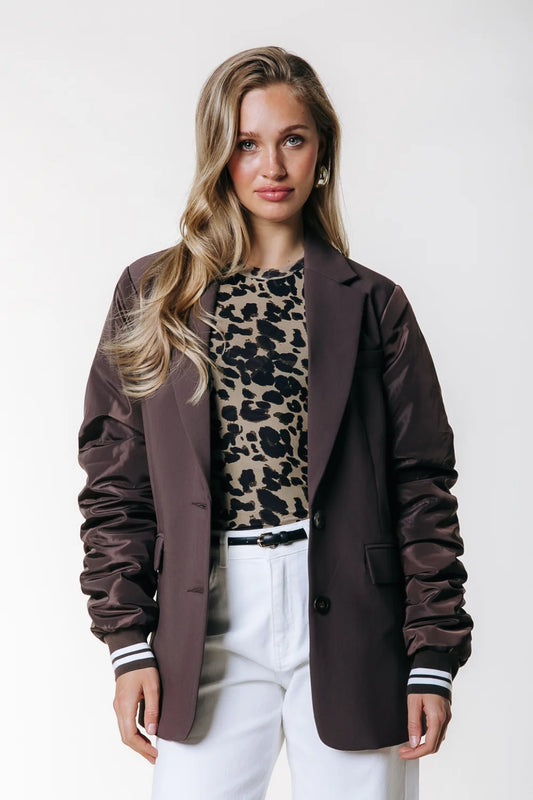 Colourful Rebel | Gemma Contrast Blazer - Bruin