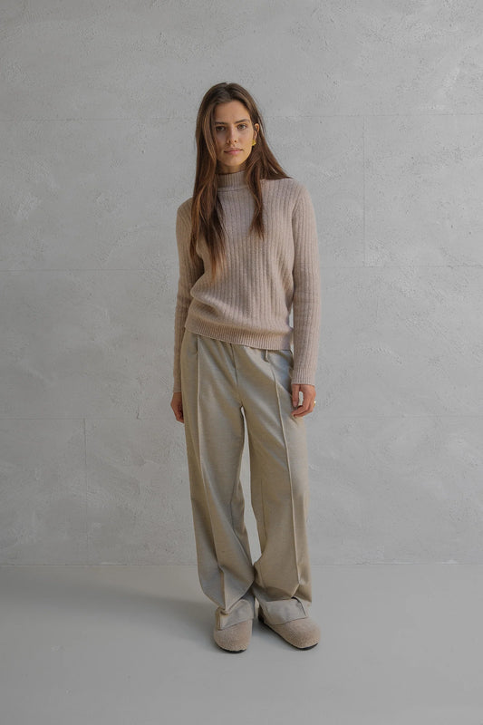 Penn & Ink | Jumper - Camel/Melange (W25C293)