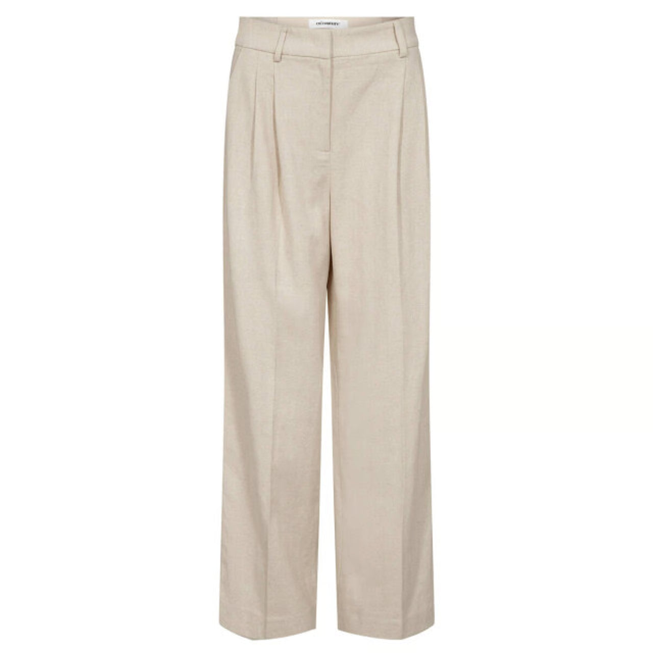 Co'Couture | LeenaCC Linen Pleat LL Pant - Bone (41064)