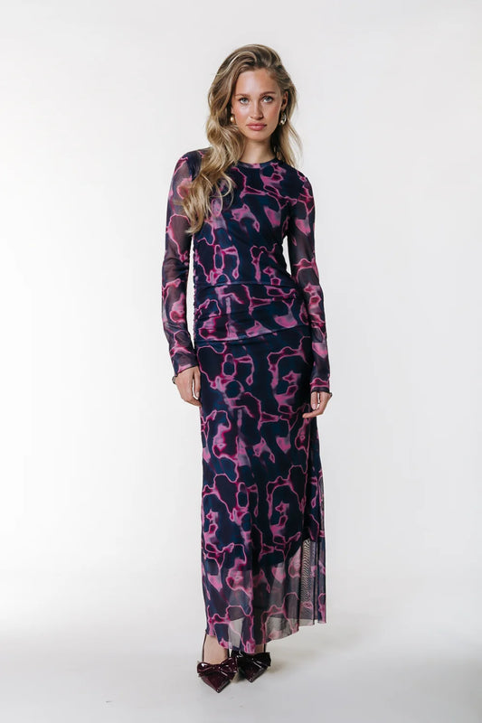 Colourful Rebel | Maude Swirl Mesh Dress - Multicolor