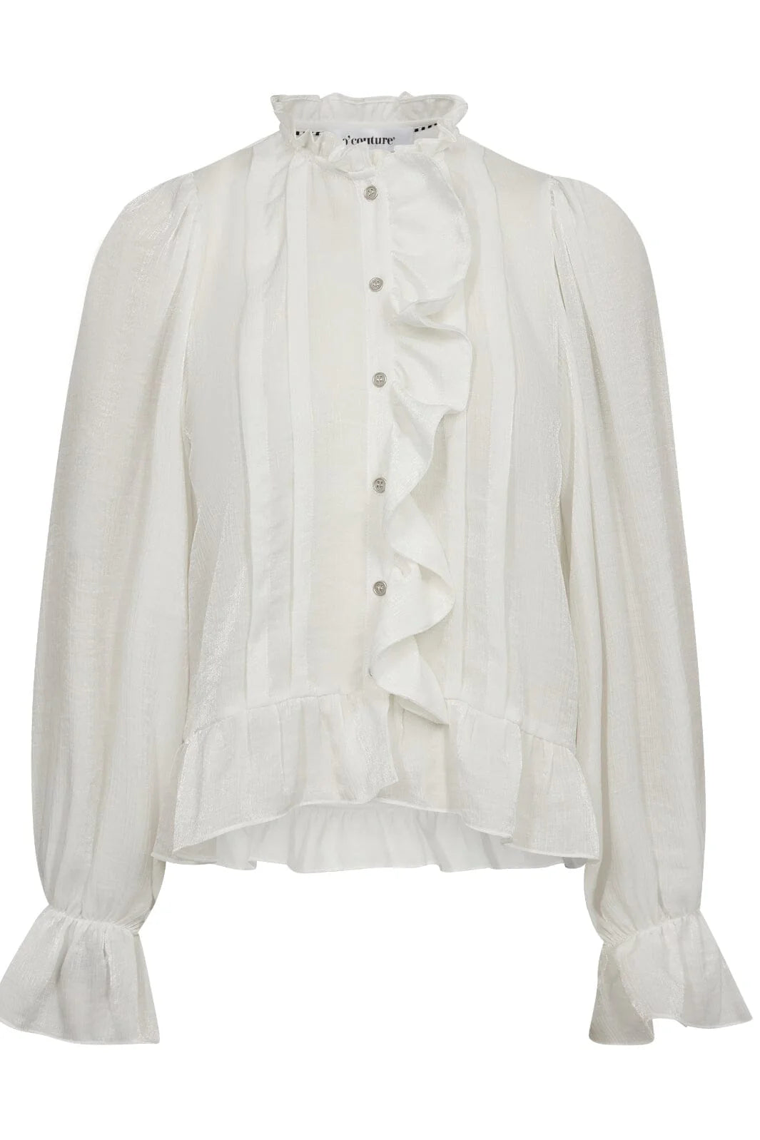 Co'Couture | Melinacc Frill Shirt - White 35607