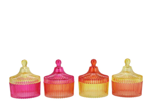 FÍ Woondecoratie | Bicolore dutch orange mix jars ass - 11x13cm