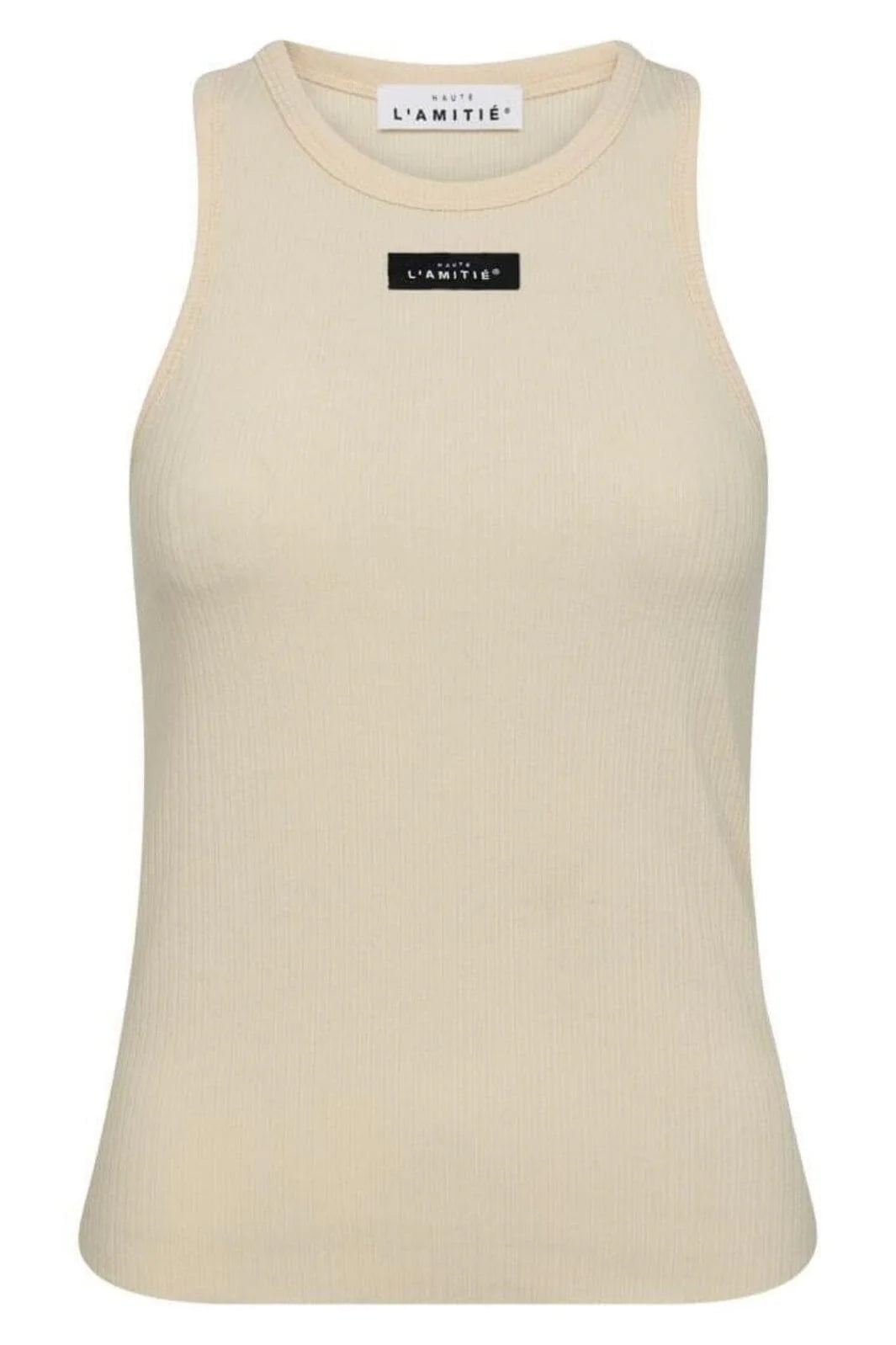 Haute L'Amitié | Rib Badge Tank - Almond (HL10011)