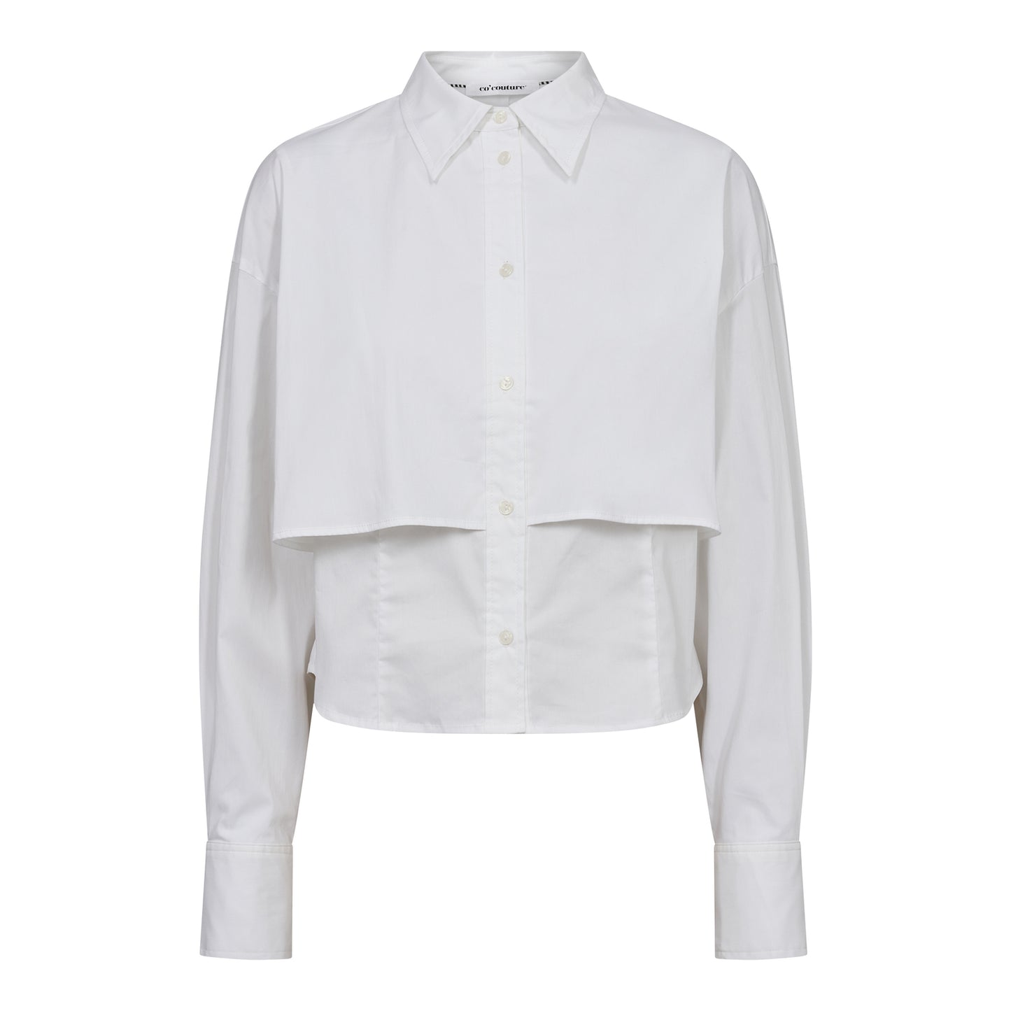 Co'Couture | SandyCC Double Layer Shirt - White (245-35675)
