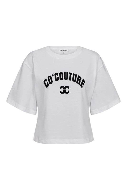 Co'Couture | ZengaCC Tee O-Neck - White/Black (40096)