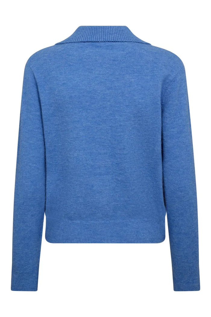 Co'Couture | Benal Collar Cardigan - Blue (32237)
