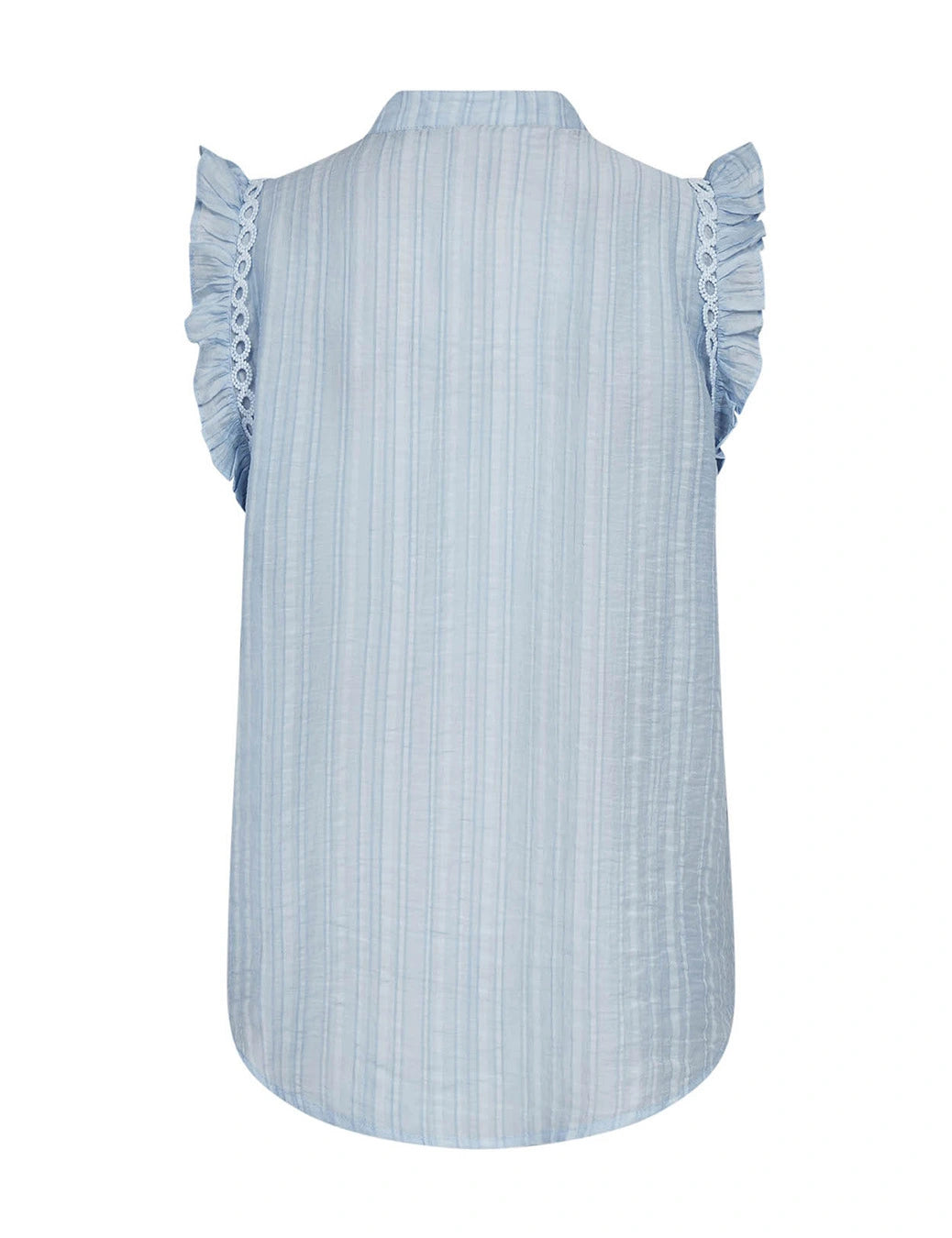 Co'Couture | ReggieCC Frill Top - Pale Blue (45120)