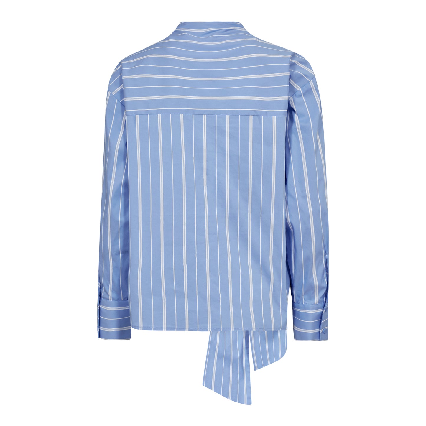 Co'Couture | ShiraCC Stripe Bow Blouse - Pale blue (199-35730)