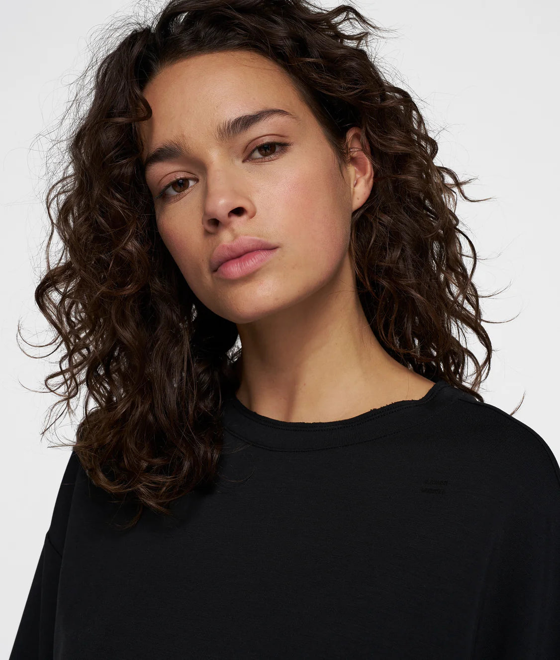 10Days | The Soft Scuba Tee - Zwart (25-757-9900)