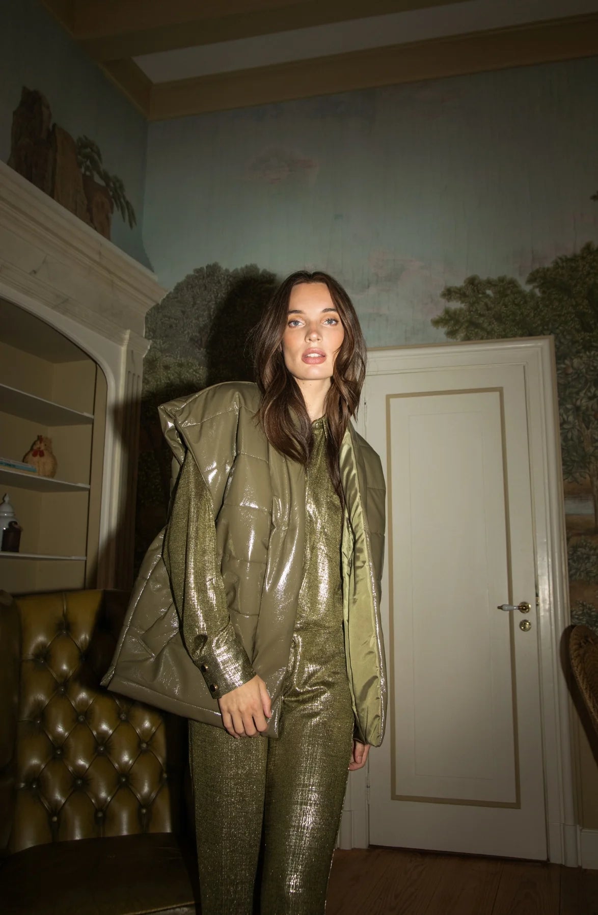 Amaya Amsterdam | Dot Gilet - Green