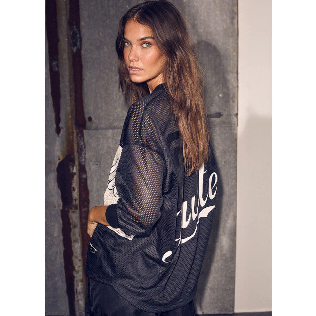 Haute L'Amitié | Drift Mix Logo Blouse - Black (HL10323)