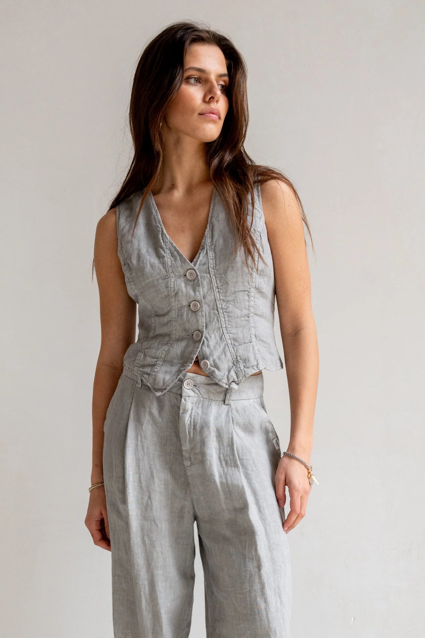 Penn & Ink | Waistcoat - Cool Grey (S25Z750LTD)