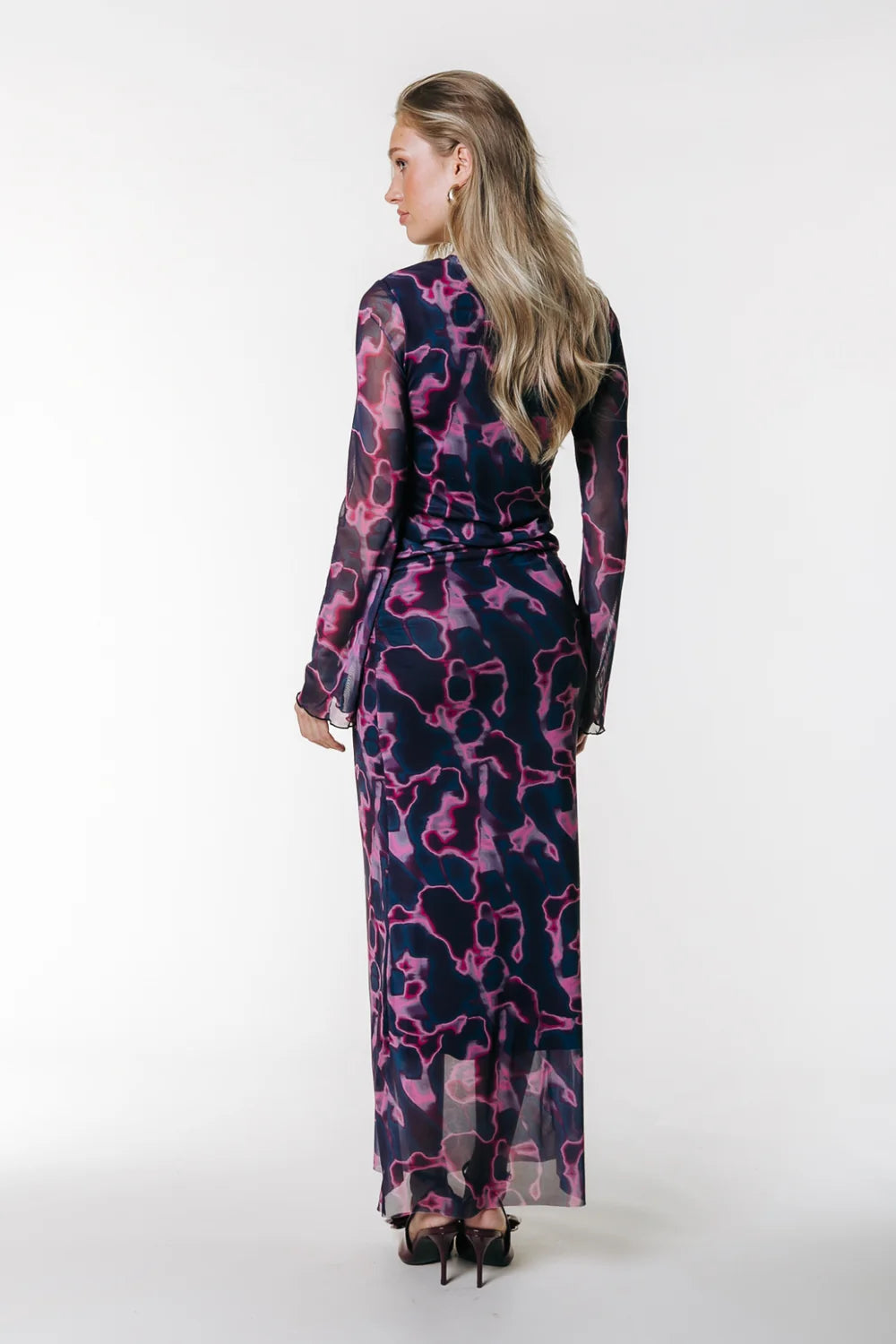 Colourful Rebel | Maude Swirl Mesh Dress - Multicolor