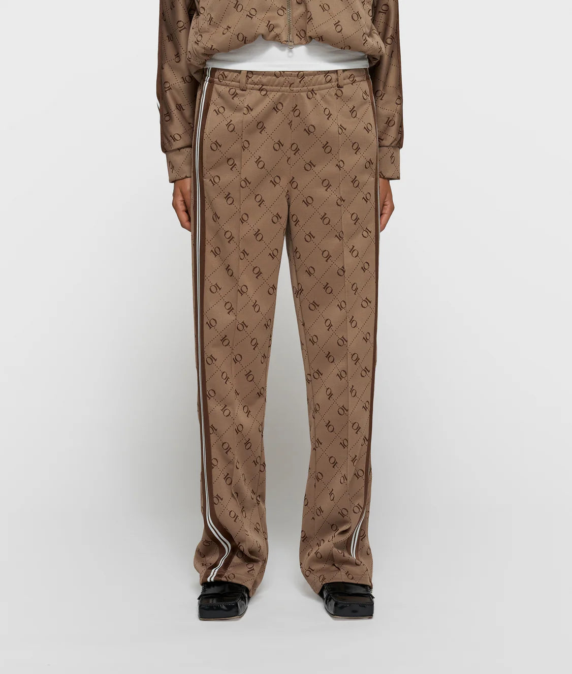 10Days | Track Pants Monogram - Fudge (20-005-6201)