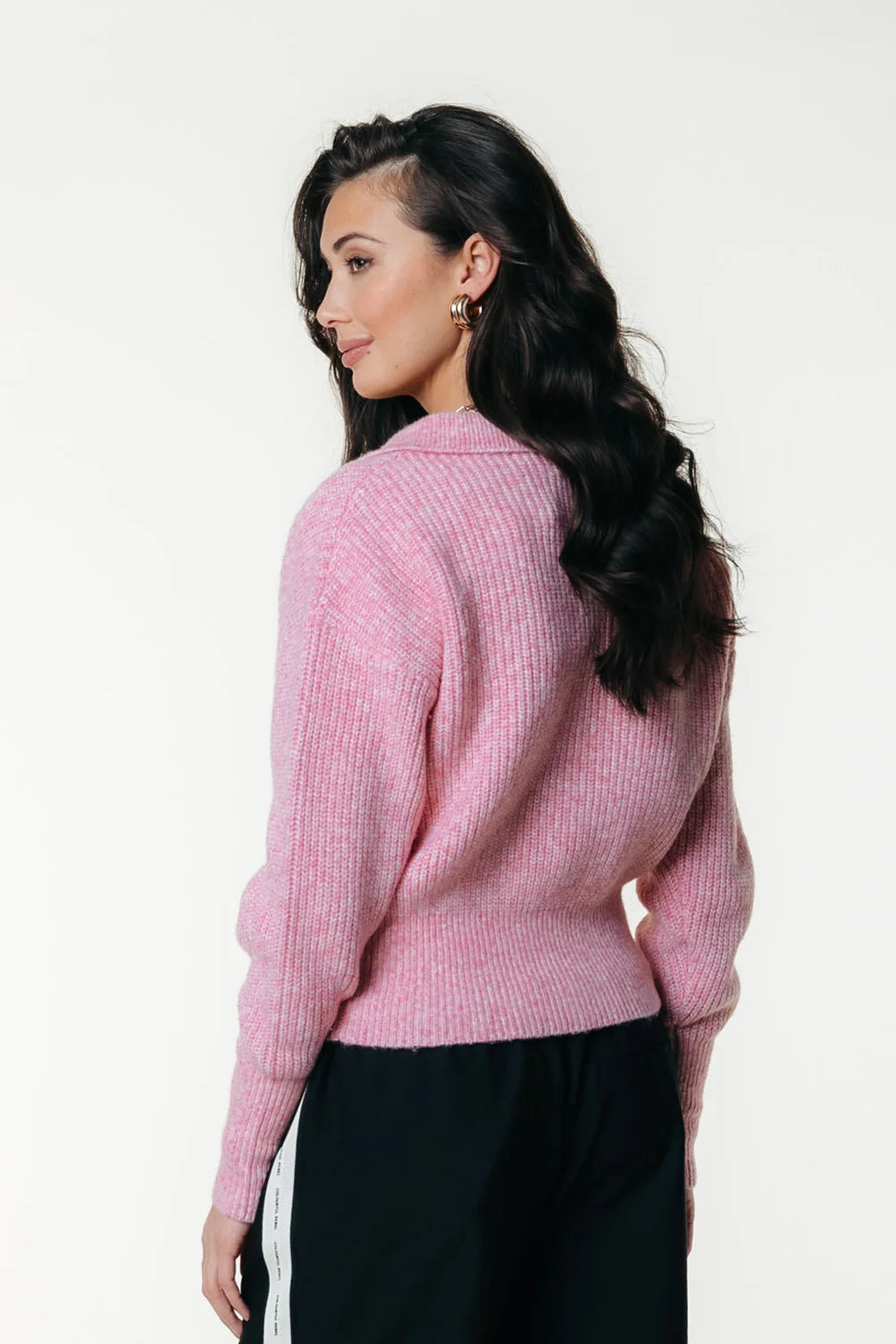 Colourful Rebel | Yfke Button Knit - Coral