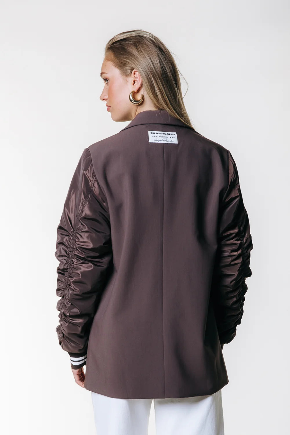 Colourful Rebel | Gemma Contrast Blazer - Bruin