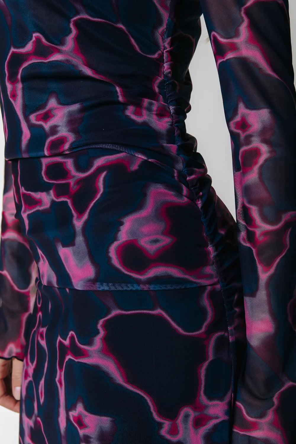 Colourful Rebel | Maude Swirl Mesh Dress - Multicolor