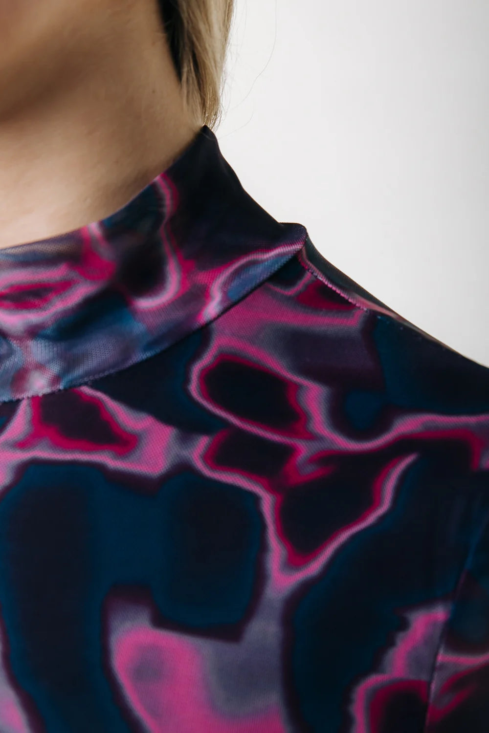 Colourful Rebel | Neyo Swirl Mesh Top - Multicolor