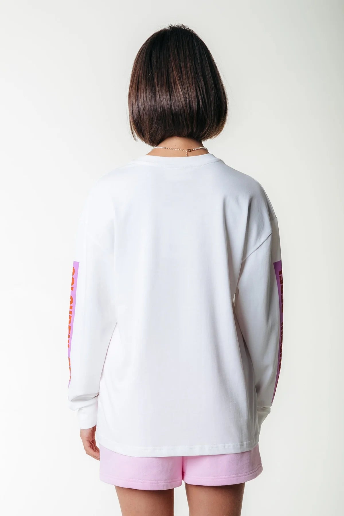 Colourful Rebel | CLRFL Summer Longsleeve T-Shirt - Standard white (WT116740)