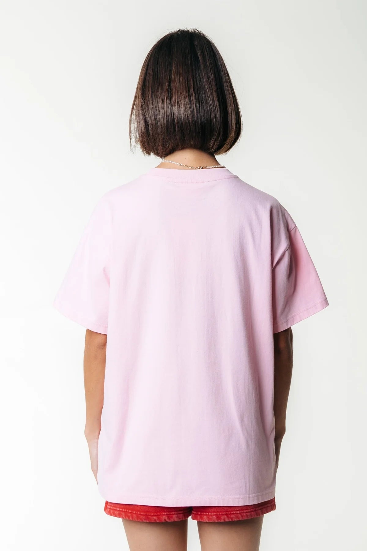 Colourful Rebel | Puff Logo T-Shirt - Fresh pink (WT116877)