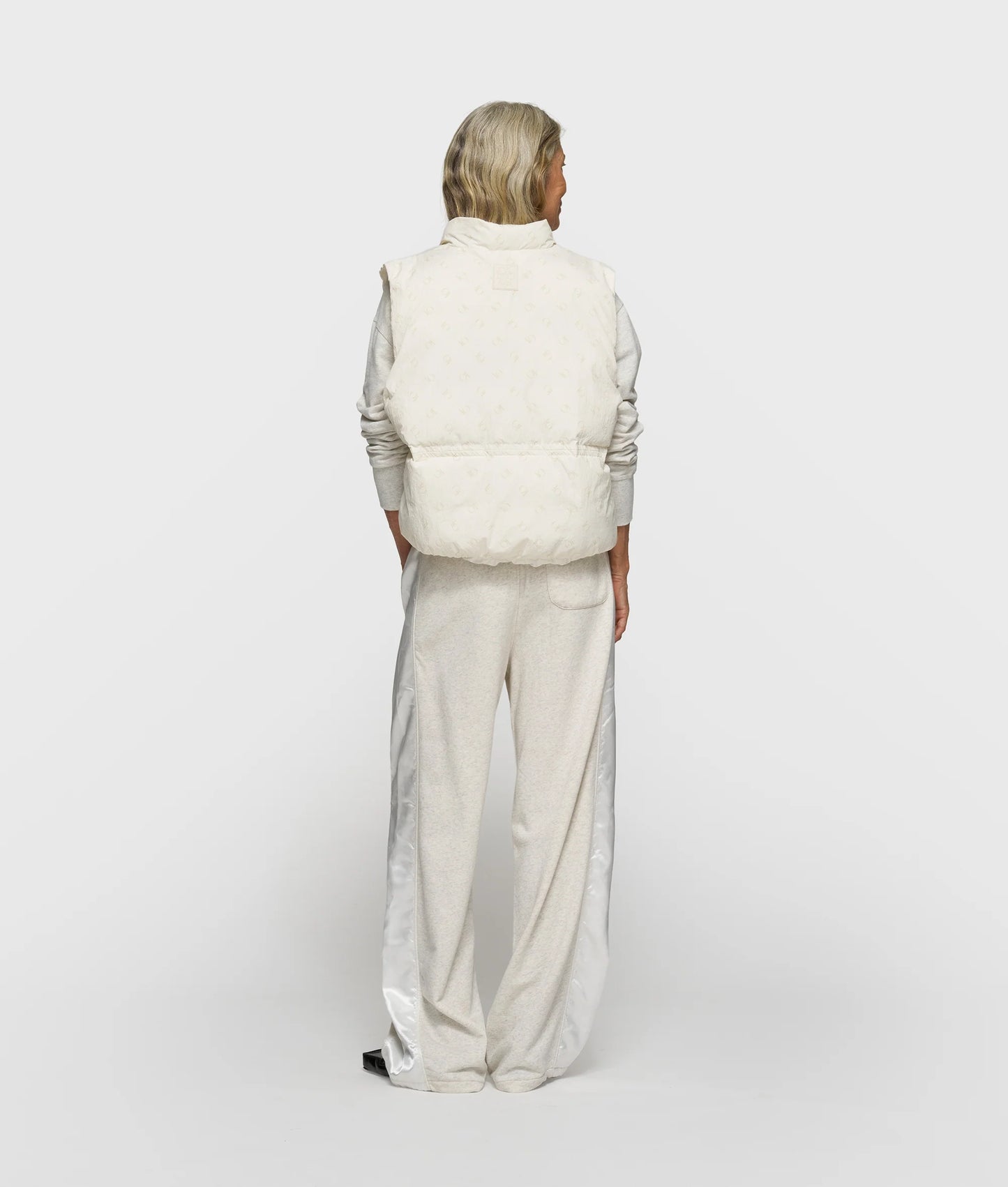 10Days | Padded Vest Monogram - Pearl (20-572-6201)