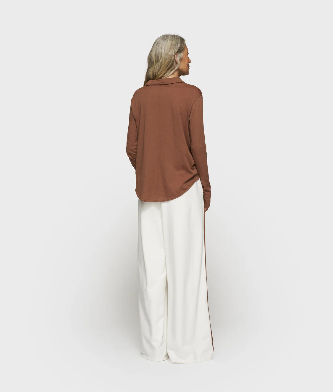 10DAYS | Wrap Blouse - Truffle (20-403-5203)