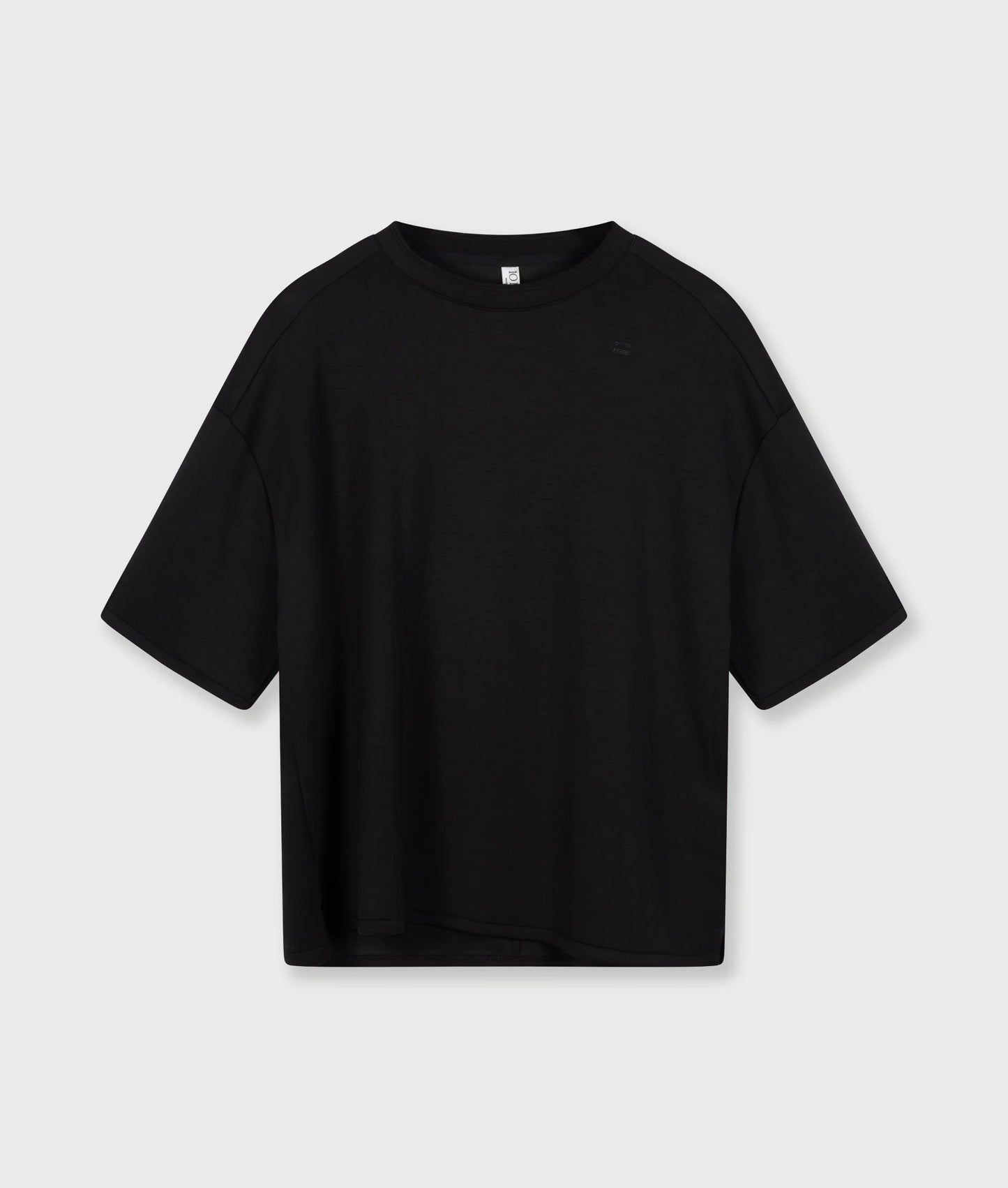 10Days | The Soft Scuba Tee - Zwart (25-757-9900)