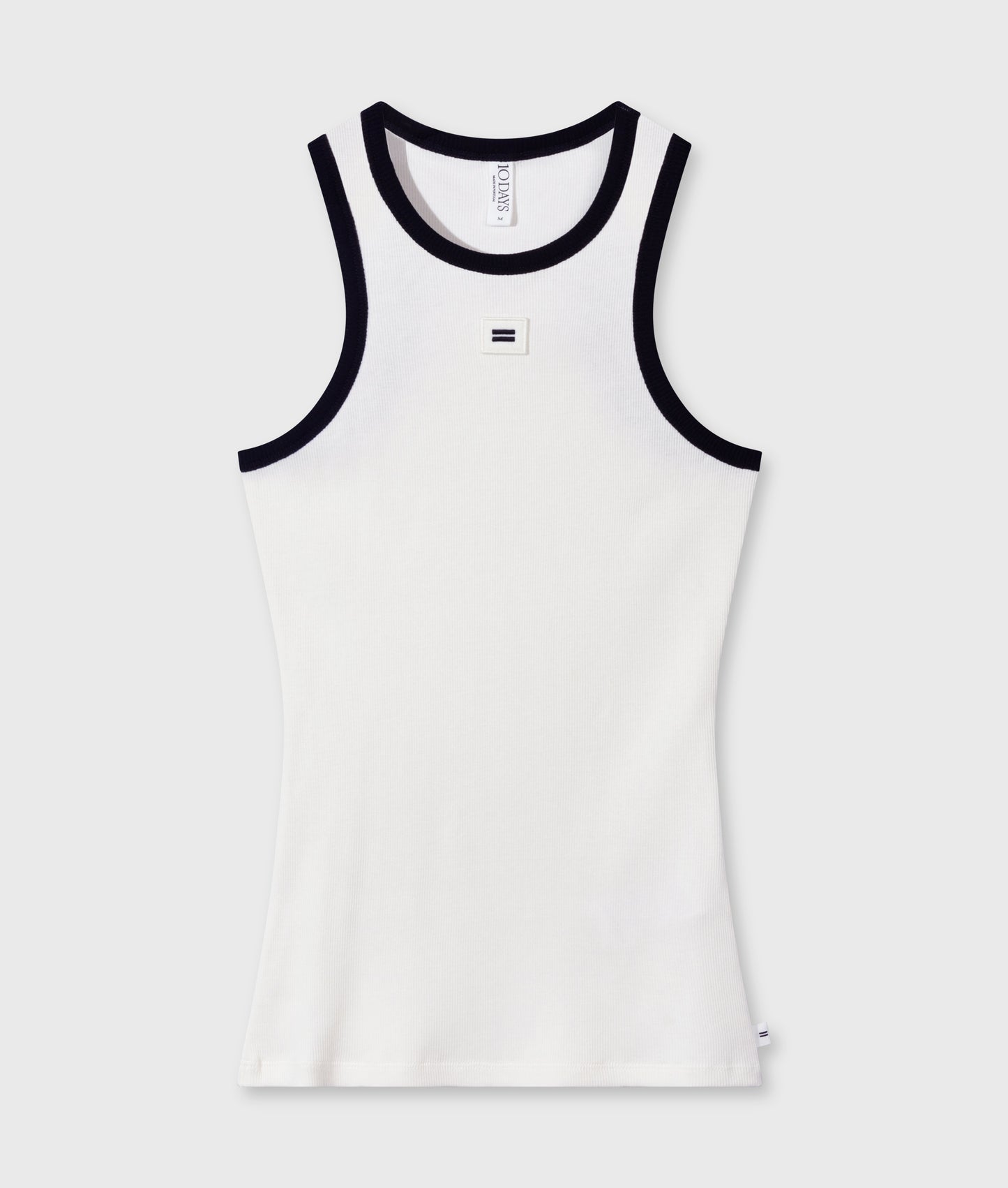 10Days | Tank Top Rib Contrast - Ecru (20-468-5201)