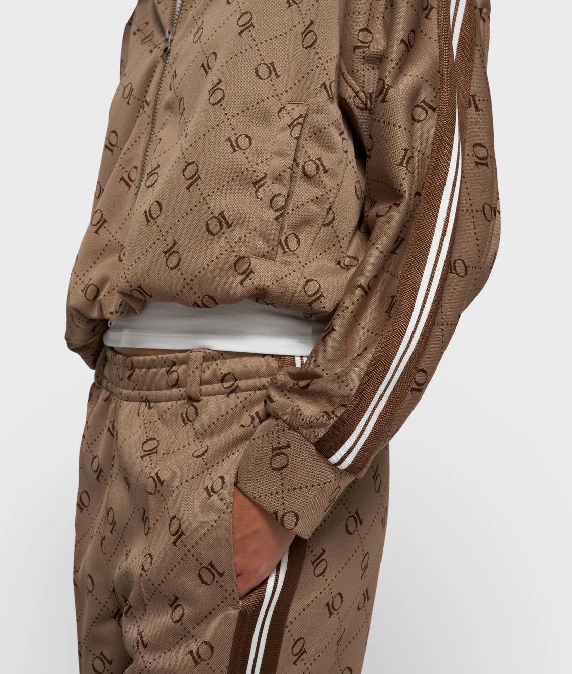 10Days | Track Pants Monogram - Fudge (20-005-6201)
